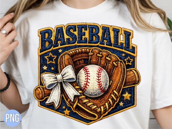 Baseball Glove Bat Embroidery PNG Shirt Review