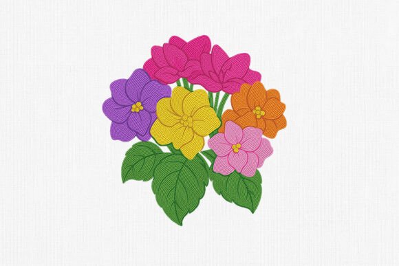 Colorful Floral Cluster Embroidery Art: A Designer's Review