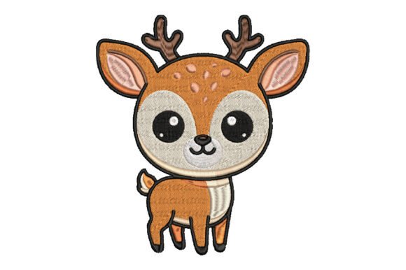 Cute Deer Embroidery for Etsy Sellers