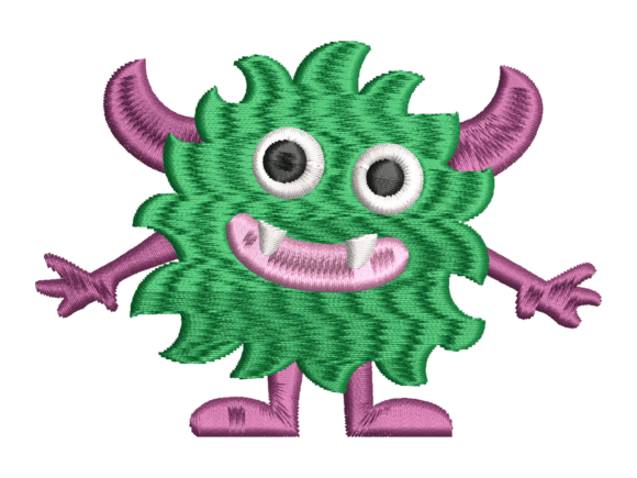 Cute Germ Monster Embroidery: A Designer's Review