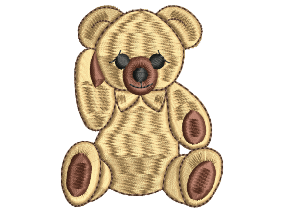 Cute Sitting Teddy Bear Embroidery Review