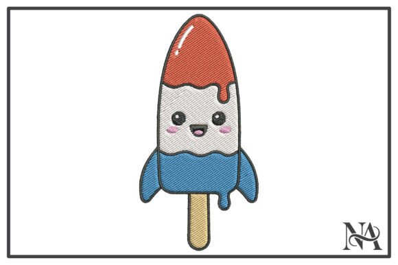 Kawaii Rocket Popsicle Embroidery Design Review
