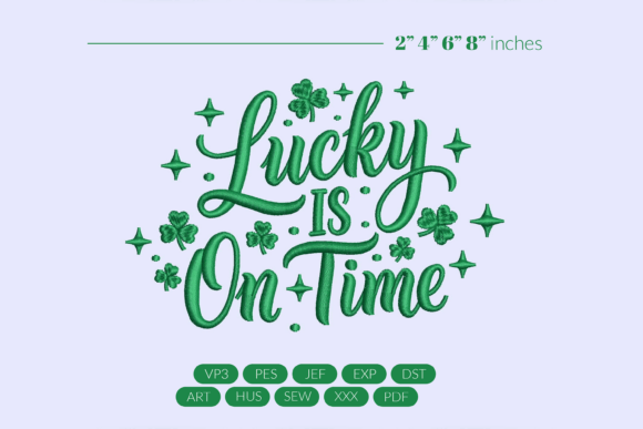 Lucky is on Time Embroidery: A Designer's Review