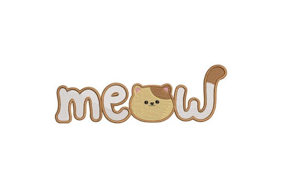 Meow Cat Word Embroidery: A Boutique Designer's Review