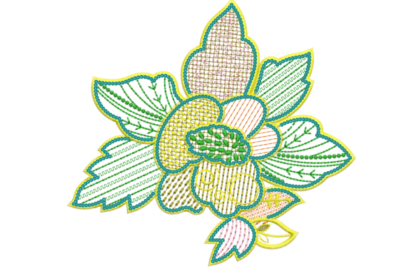 Multicolor Flower Embroidery Design Review