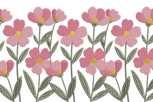 Pink Blossom Floral Embroidery Design Review