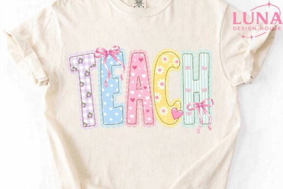 Teach Teacher Faux Embroidery PNG Review